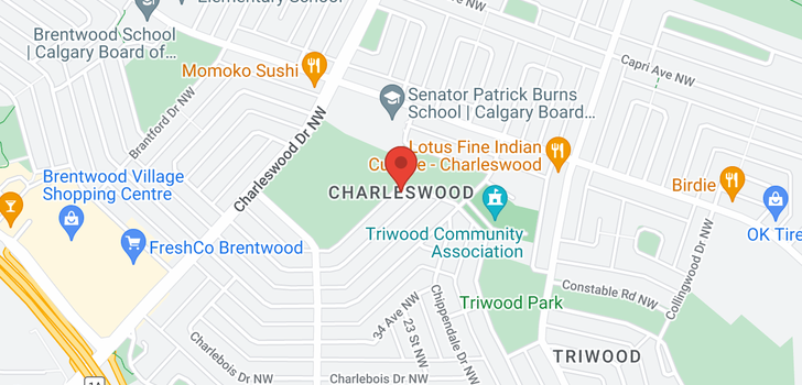 map of 2740 CRAWFORD RD NW